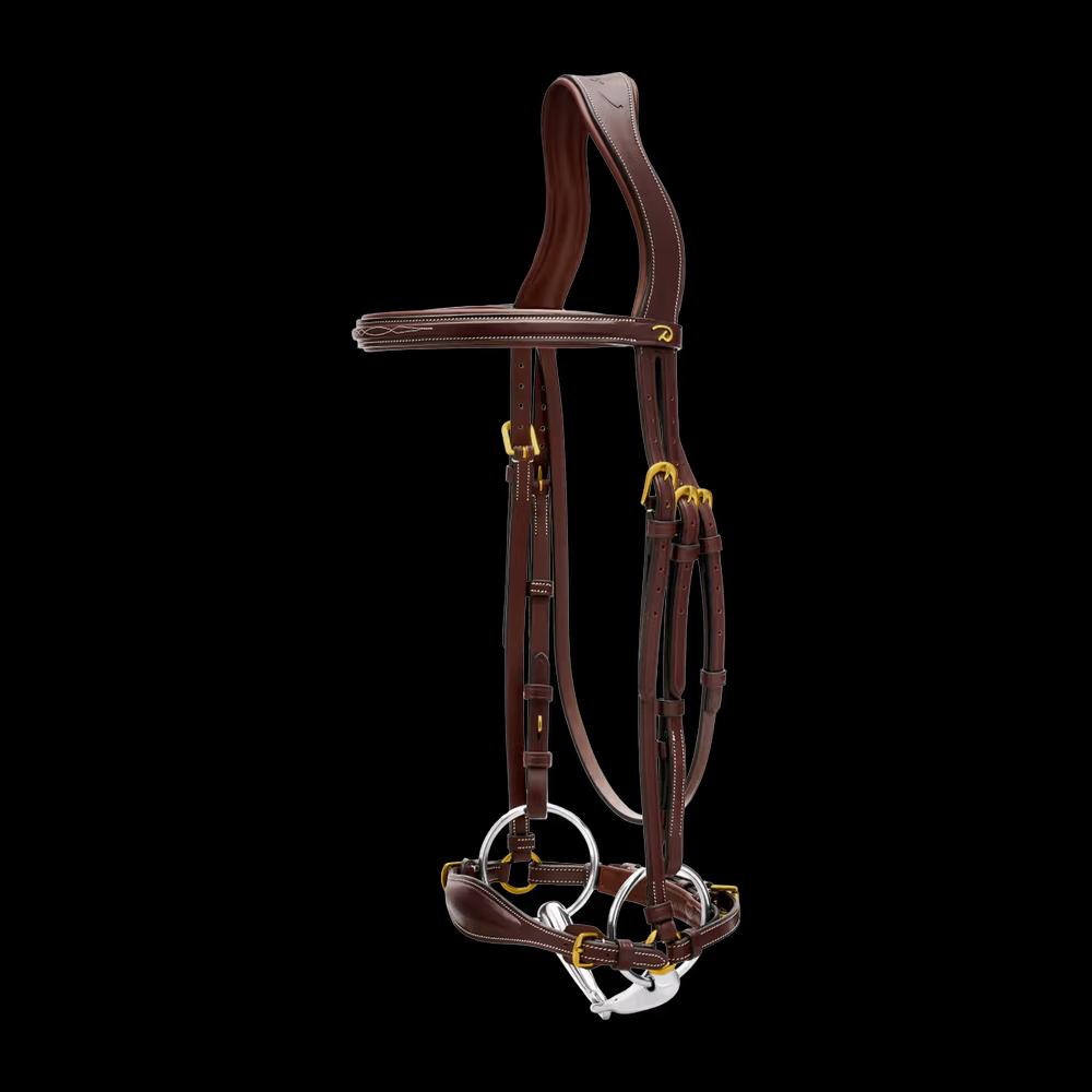 Adjustable Drop Noseband Bridle DY, brown